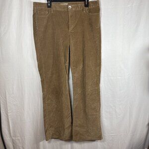 Banana Republic Light Brown Corduroy Wide Leg Jeans Size 32 Preowned
